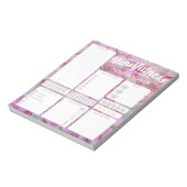 Täglicher Gewohnheitsgewohnheitstracker Dry Erase  Notizblock (Rotiert)