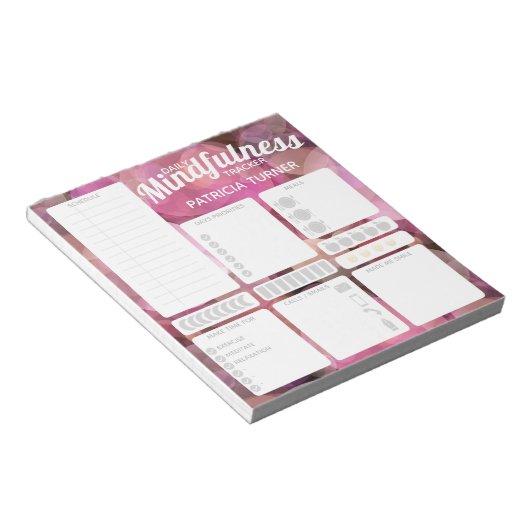 Täglicher Gewohnheitsgewohnheitstracker Dry Erase  Notizblock (angewinkelt)