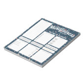 Täglicher Gewohnheitsgewohnheitstracker Notizblock (Rotiert)