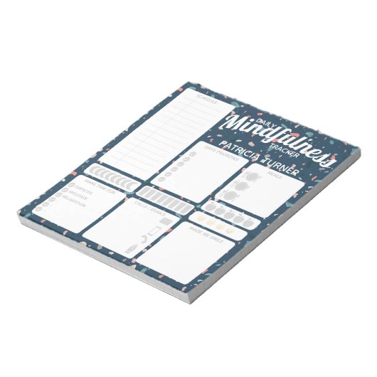 Täglicher Gewohnheitsgewohnheitstracker Notizblock (Rotiert)