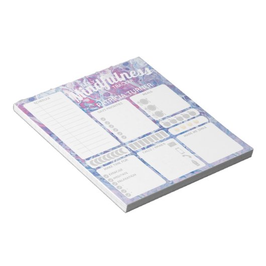 Täglicher Gewohnheitsgewohnheitstracker Notizblock (angewinkelt)