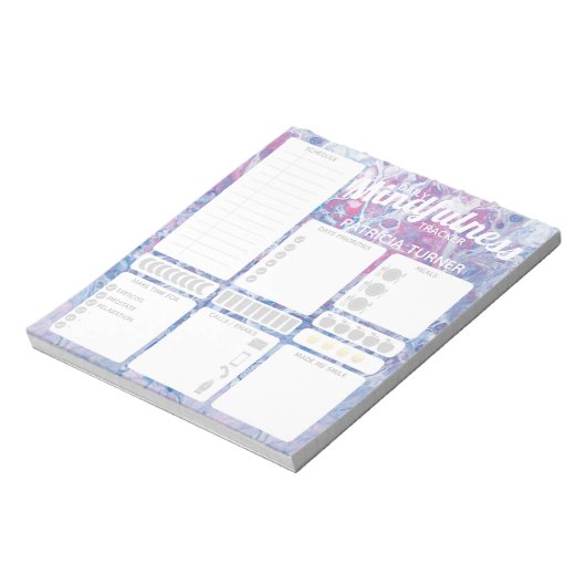 Täglicher Gewohnheitsgewohnheitstracker Notizblock (Rotiert)