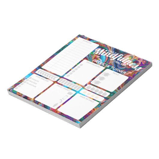 Täglicher Gewohnheitsgewohnheitstracker Notizblock (Rotiert)