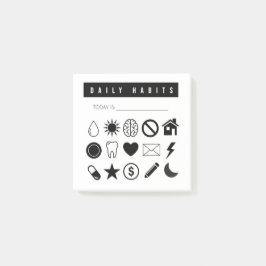 Täglicher Habit-Tracker veröffentlicht seine Post- Post-it Klebezettel