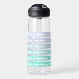 Täglicher Hydration Tracker 6 Line Gradient Trinkflasche
