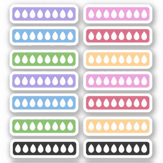 Täglicher Hydration-Tracker Aufkleber (Vorderseite)