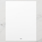 Täglicher Mahlzeitenplaner | Einfach Minimalistisc Briefbogen (Rückseite)