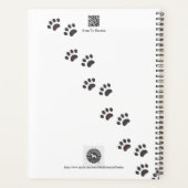 Täglicher Mini-Schnauzer-Blumenplaner Planer (Rückseite)