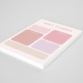 Täglicher neutraler Farbplaner Notizblock