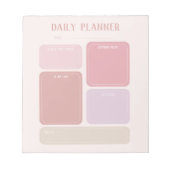 Täglicher neutraler Farbplaner Notizblock (Vorderseite)