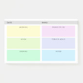 Täglicher Organisator - Pastelle Post-it Klebezettel (Vorderseite)