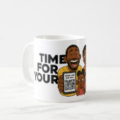 Täglicher Papa-Witz-Kaffeebecher  Kaffeetasse (Vorderseite Links)