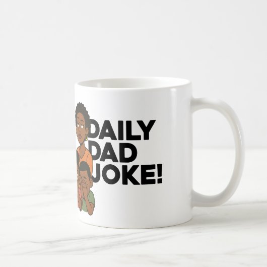 Täglicher Papa-Witz-Kaffeebecher  Kaffeetasse (Rechts)
