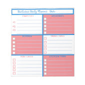 Täglicher Planer Einfach modern Beruflich Notizblock (Vorderseite)