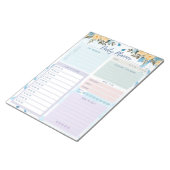 Täglicher Planer Einfache Elegante Blume mehrfarbi Notizblock (angewinkelt)