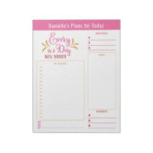 Täglicher Planer Jeden Tag Kostenvoranschlag Ziele Notizblock (Rotiert)