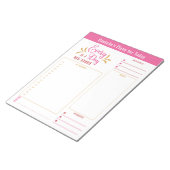 Täglicher Planer Jeden Tag Kostenvoranschlag Ziele Notizblock (angewinkelt)