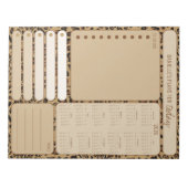 Täglicher Planer Leopard Print 2026 Notes to do Li Notizblock (Vorderseite)