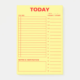 Täglicher Planer Minimalistisches Design-Postit a Post-it Klebezettel