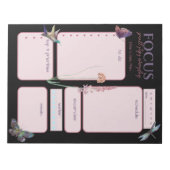 Täglicher Planer Motivierend Butterfly und Drachen Notizblock (Vorderseite)