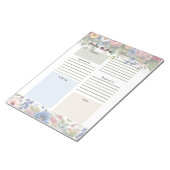 Täglicher Planer Multicolor-Blumenkorb-Notepad Notizblock (angewinkelt)