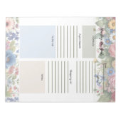 Täglicher Planer Multicolor-Blumenkorb-Notepad Notizblock (Vorderseite)