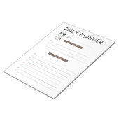 Täglicher Planer Niedlich Tribal Kitty Cat Notizblock (angewinkelt)