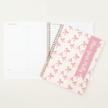 Täglicher Planer Pink Bow Dreams