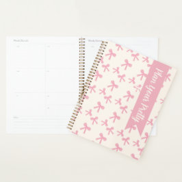 Täglicher Planer Pink Bow Dreams