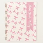 Täglicher Planer Pink Bow Dreams (Vorderseite)