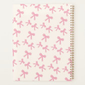 Täglicher Planer Pink Bow Dreams (Rückseite)