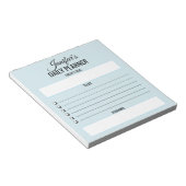 Täglicher Planer, um Skriptblush Blue Notepad zu t Notizblock (angewinkelt)
