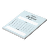 Täglicher Planer, um Skriptblush Blue Notepad zu t Notizblock (Rotiert)