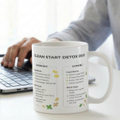 Täglicher Reset-Trinkguide Lemon Mint Kamille Kaffeetasse