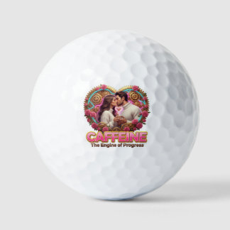 Täglicher Ritual-Aufkleber für Kaffeeliebhaber Golfball