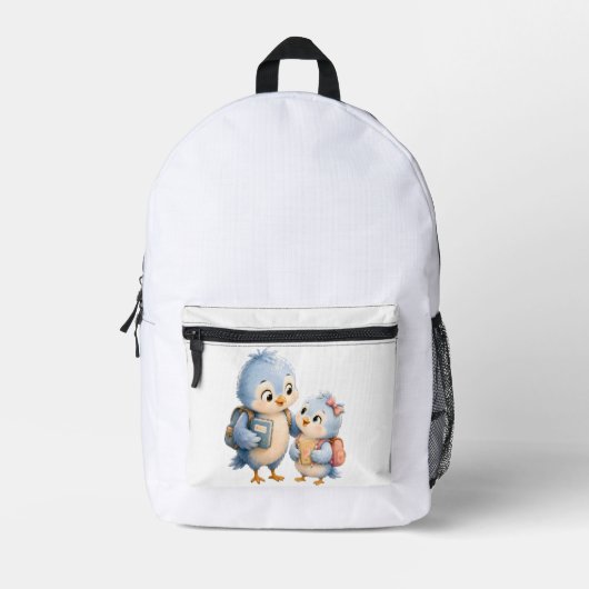 Täglicher Rucksack Little Blue Birds (Vorderseite)