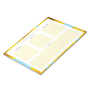 Täglicher Sonnenblumenplaner Notepad Notizblock