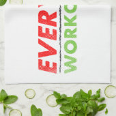 Täglicher Trainings-Tag Geschirrtuch (Gefaltet)