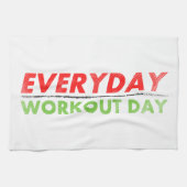 Täglicher Trainings-Tag Geschirrtuch (Horizontal)