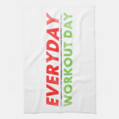 Täglicher Trainings-Tag Geschirrtuch (Vertikal)