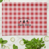 Täglicher Tropfen Küchentuch RED GINGHAM (Gefaltet)