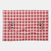 Täglicher Tropfen Küchentuch RED GINGHAM (Horizontal)
