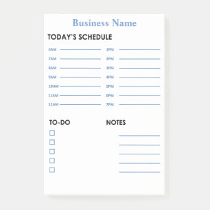 Täglicher u. stündlicher Zeitplan Post-it Klebezettel