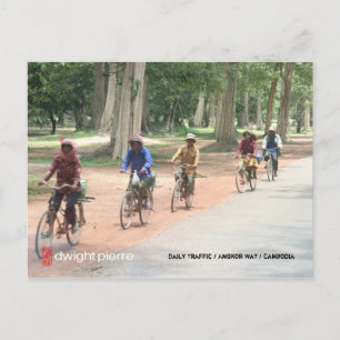 Täglicher Verkehr * Angkor Wat - Kambodscha ... Postkarte