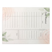 Täglicher Wasserfarbplan Notizblock (Vorderseite)