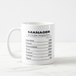 Täglicher Wert für Manager und Teamleiter Kaffeetasse