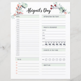 Täglicher Zeitsperrplaner von 6.00 Uhr bis 12.00 U