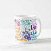 Tägliches Affirmation Kaffeetasse (VorderseiteRechts)