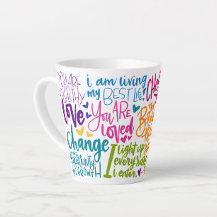Tägliches Affirmation Milchtasse