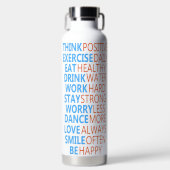 Tägliches Affirmations-Wasser-Tracker-Geschenk für Trinkflasche (Vorderseite)